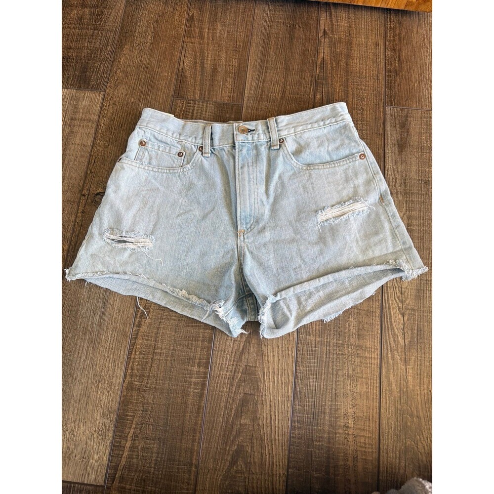 Women’s Rag & Bone Distressed Glena with Holes Shorts Sz. 28 Light Blue